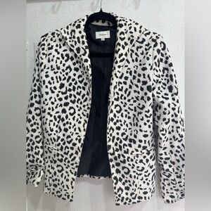 Neiman Marcus B&W Animal Print Blazer Jacket (Size Small)